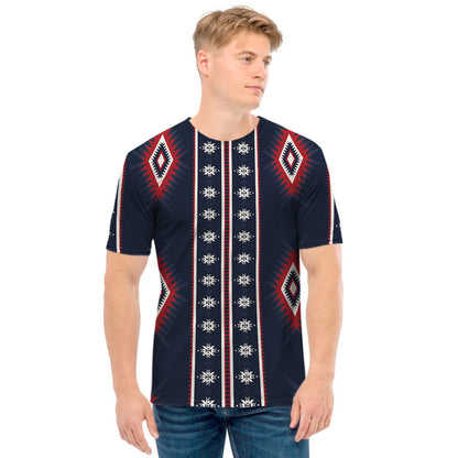 Native Tribal Navajo Pattern Print Men's T-Shirt