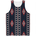 Native Tribal Navajo Pattern Print Men's Tank Top