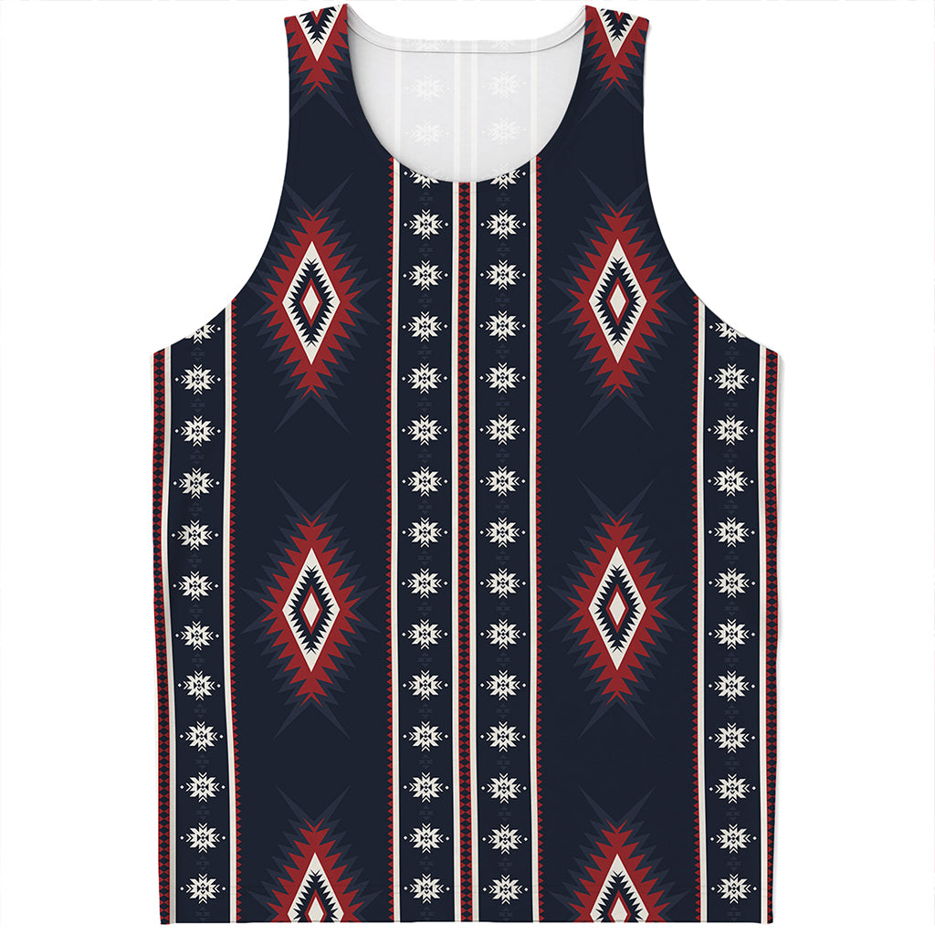 Native Tribal Navajo Pattern Print Men's Tank Top