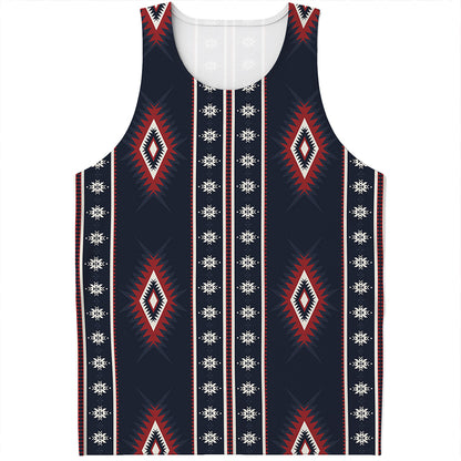 Native Tribal Navajo Pattern Print Men's Tank Top