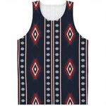 Native Tribal Navajo Pattern Print Men's Tank Top