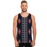 Native Tribal Navajo Pattern Print Men's Tank Top