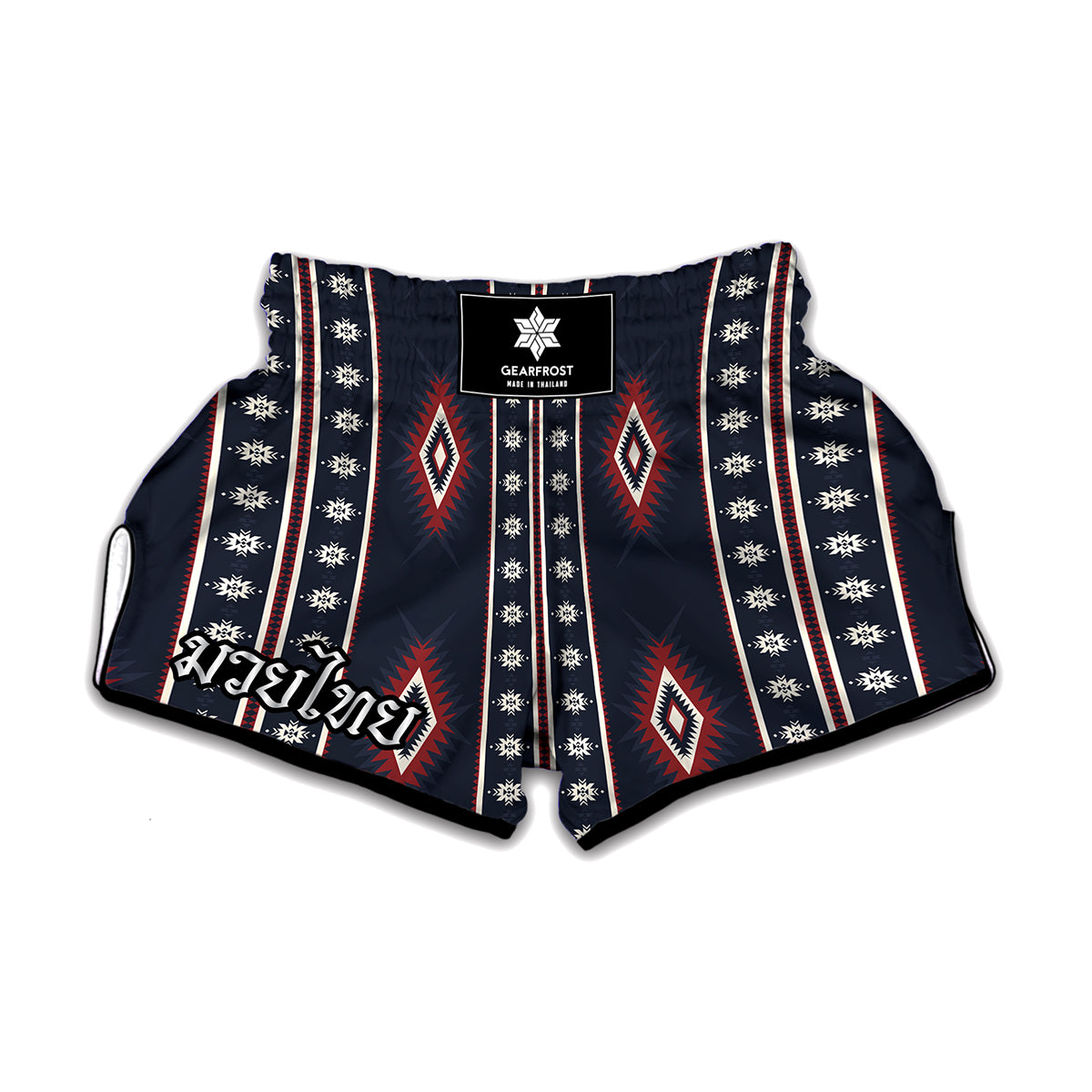 Native Tribal Navajo Pattern Print Muay Thai Boxing Shorts