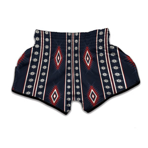 Native Tribal Navajo Pattern Print Muay Thai Boxing Shorts