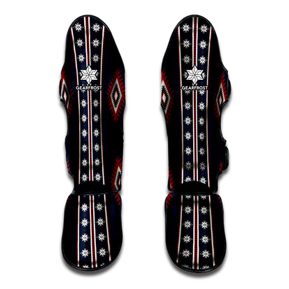 Native Tribal Navajo Pattern Print Muay Thai Shin Guard