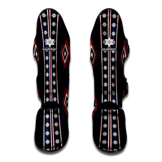 Native Tribal Navajo Pattern Print Muay Thai Shin Guard