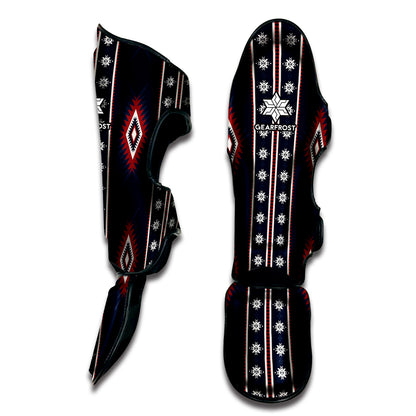 Native Tribal Navajo Pattern Print Muay Thai Shin Guard