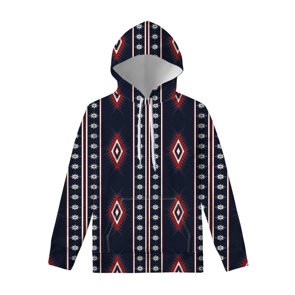 Native Tribal Navajo Pattern Print Pullover Hoodie