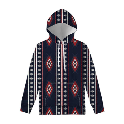 Native Tribal Navajo Pattern Print Pullover Hoodie