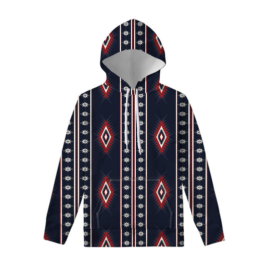 Native Tribal Navajo Pattern Print Pullover Hoodie
