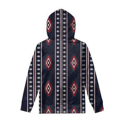 Native Tribal Navajo Pattern Print Pullover Hoodie
