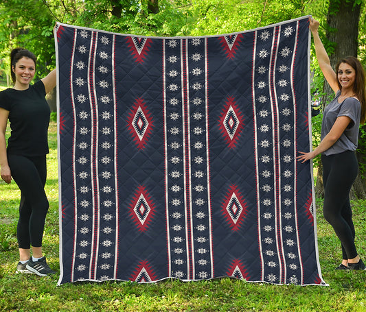 Native Tribal Navajo Pattern Print Quilt