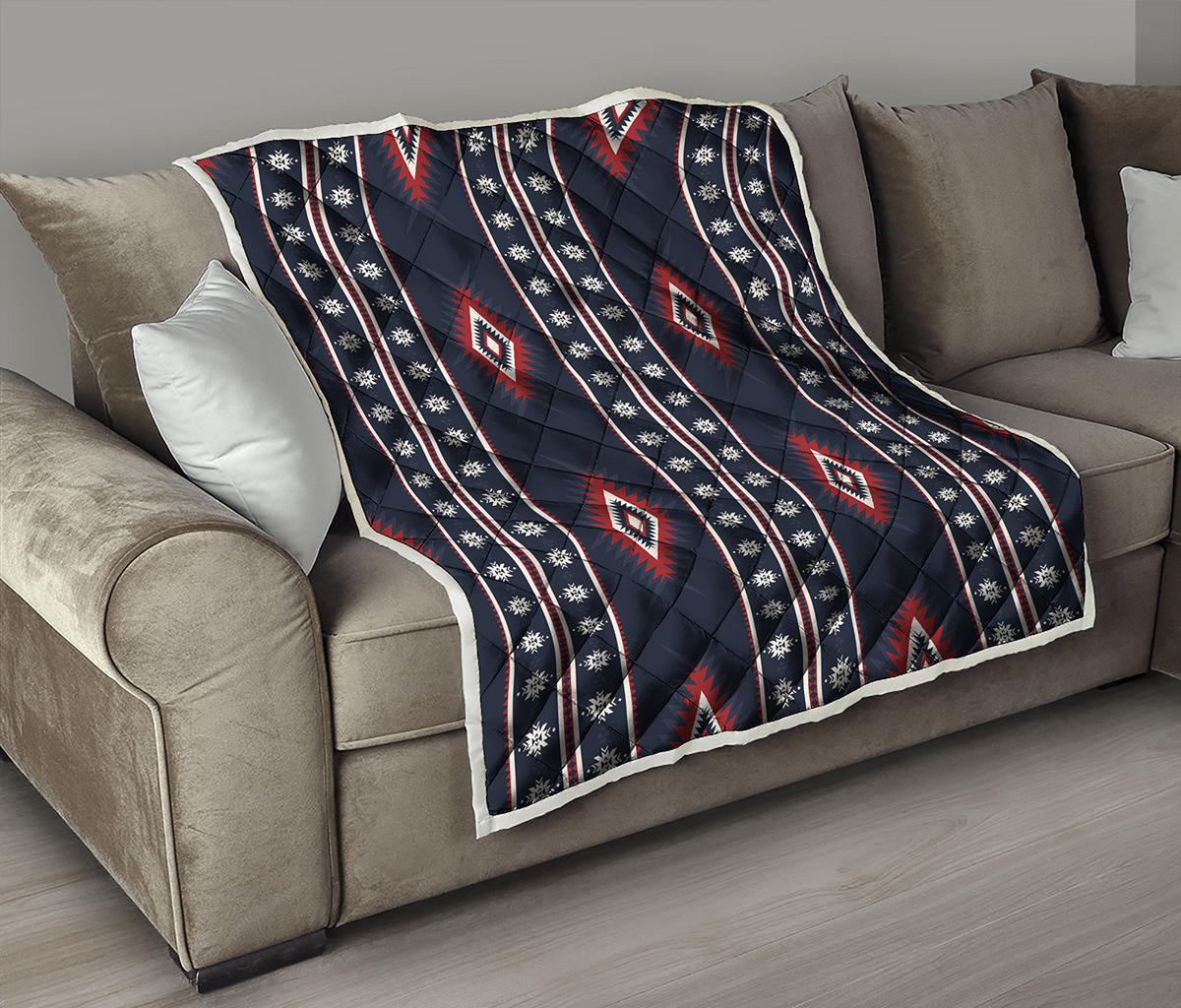 Native Tribal Navajo Pattern Print Quilt