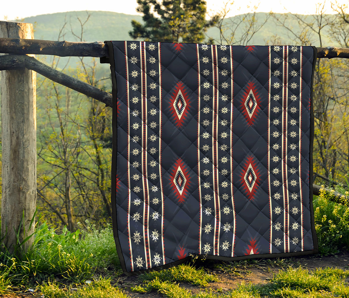 Native Tribal Navajo Pattern Print Quilt