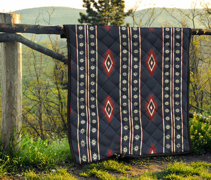 Native Tribal Navajo Pattern Print Quilt