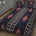 Native Tribal Navajo Pattern Print Quilt Bed Set