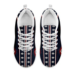 Native Tribal Navajo Pattern Print White Sneakers