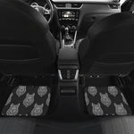Native Tribal Wolf Pattern Print Front and Back Car Floor Mats