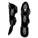 Native Tribal Wolf Pattern Print Muay Thai Shin Guard
