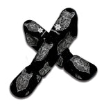Native Tribal Wolf Pattern Print Muay Thai Shin Guard