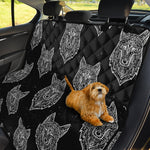 Native Tribal Wolf Pattern Print Pet Car Back Seat Cover