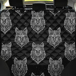 Native Tribal Wolf Pattern Print Pet Car Back Seat Cover