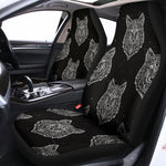 Native Tribal Wolf Pattern Print Universal Fit Car Seat Covers
