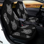 Native Tribal Wolf Pattern Print Universal Fit Car Seat Covers