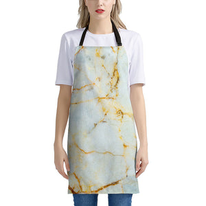 Natural Gold Marble Print Apron