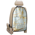 Natural Gold Marble Print Car Seat Organizers