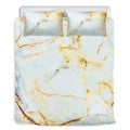Natural Gold Marble Print Duvet Cover Bedding Set