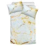 Natural Gold Marble Print Duvet Cover Bedding Set