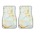 Natural Gold Marble Print Front Car Floor Mats