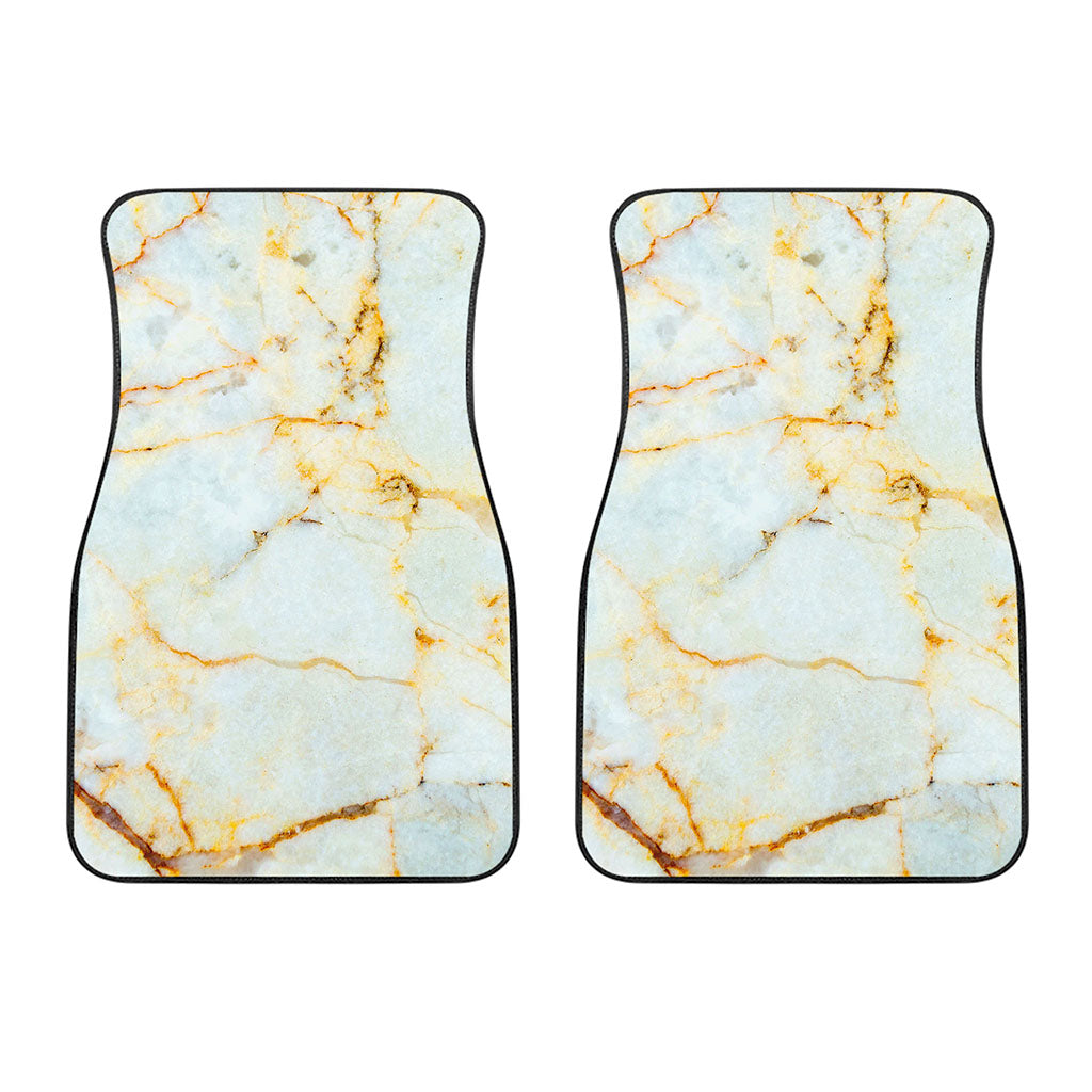 Natural Gold Marble Print Front Car Floor Mats