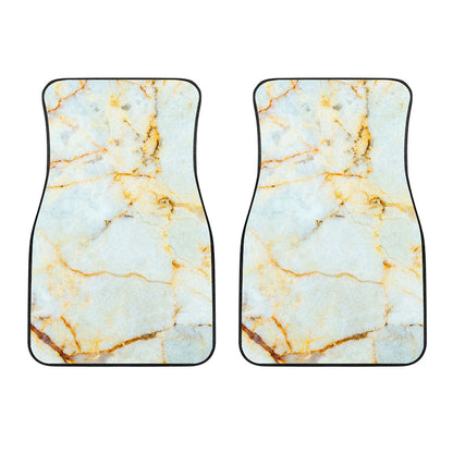 Natural Gold Marble Print Front Car Floor Mats