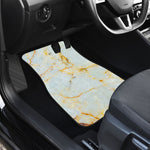 Natural Gold Marble Print Front Car Floor Mats