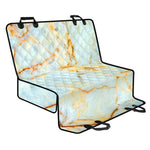 Natural Gold Marble Print Pet Car Back Seat Cover