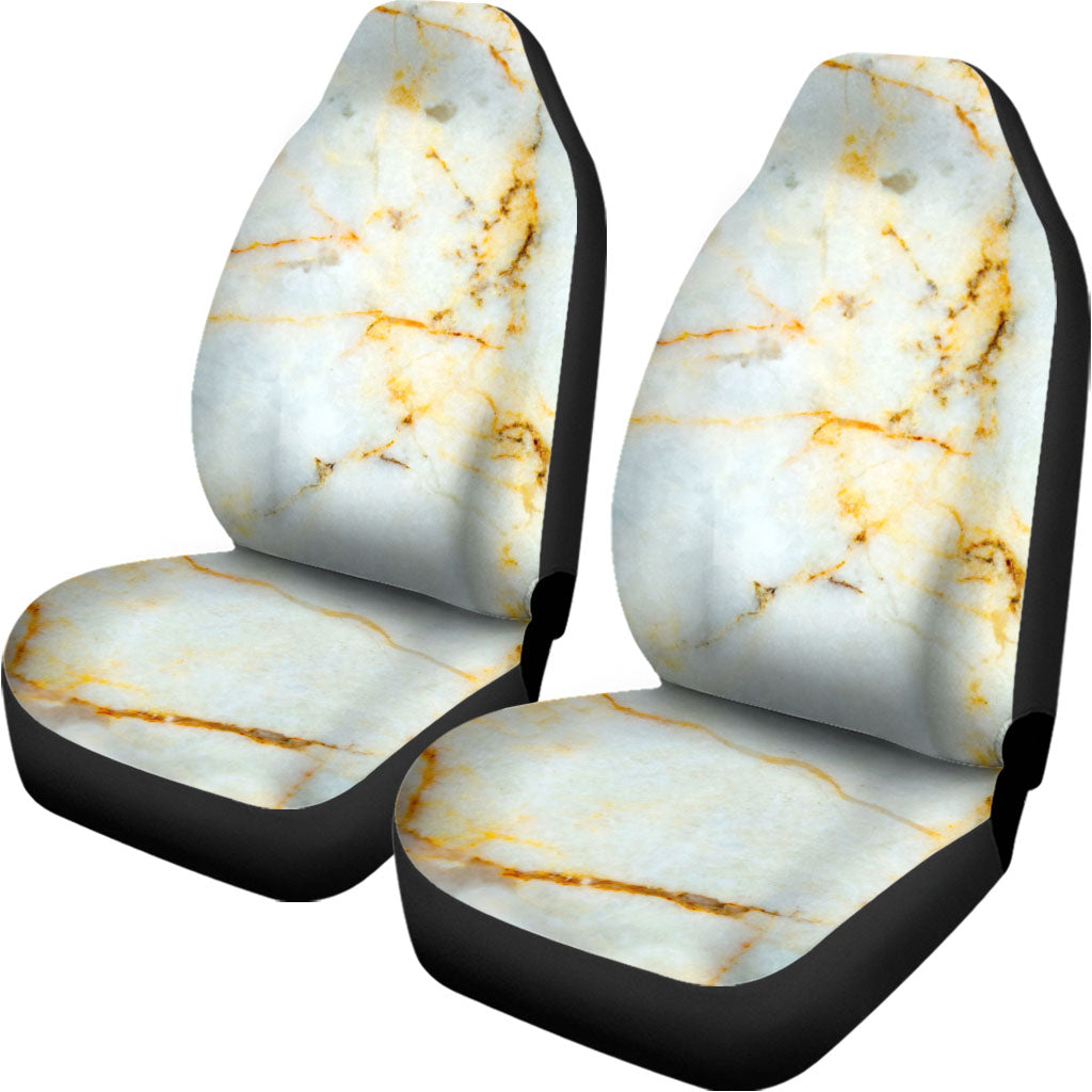 Natural Gold Marble Print Universal Fit Car Seat Covers