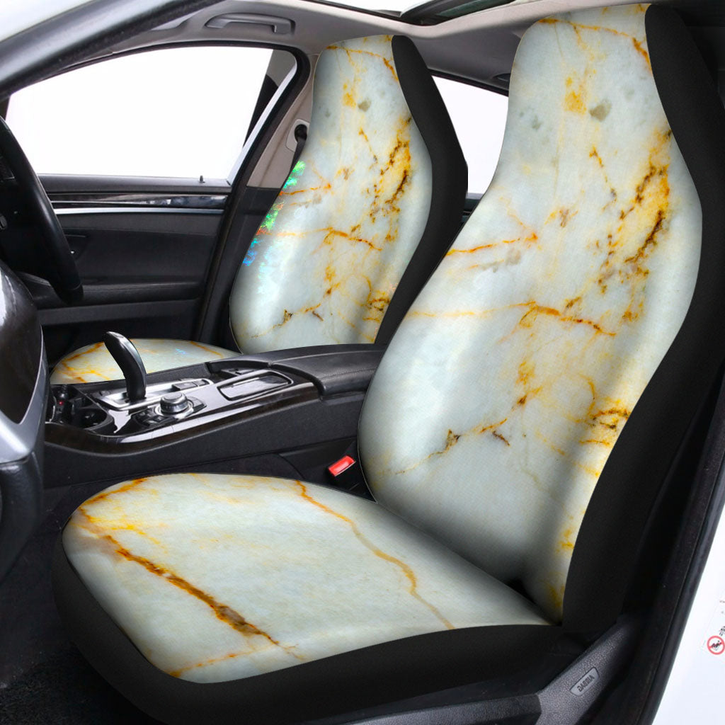 Natural Gold Marble Print Universal Fit Car Seat Covers