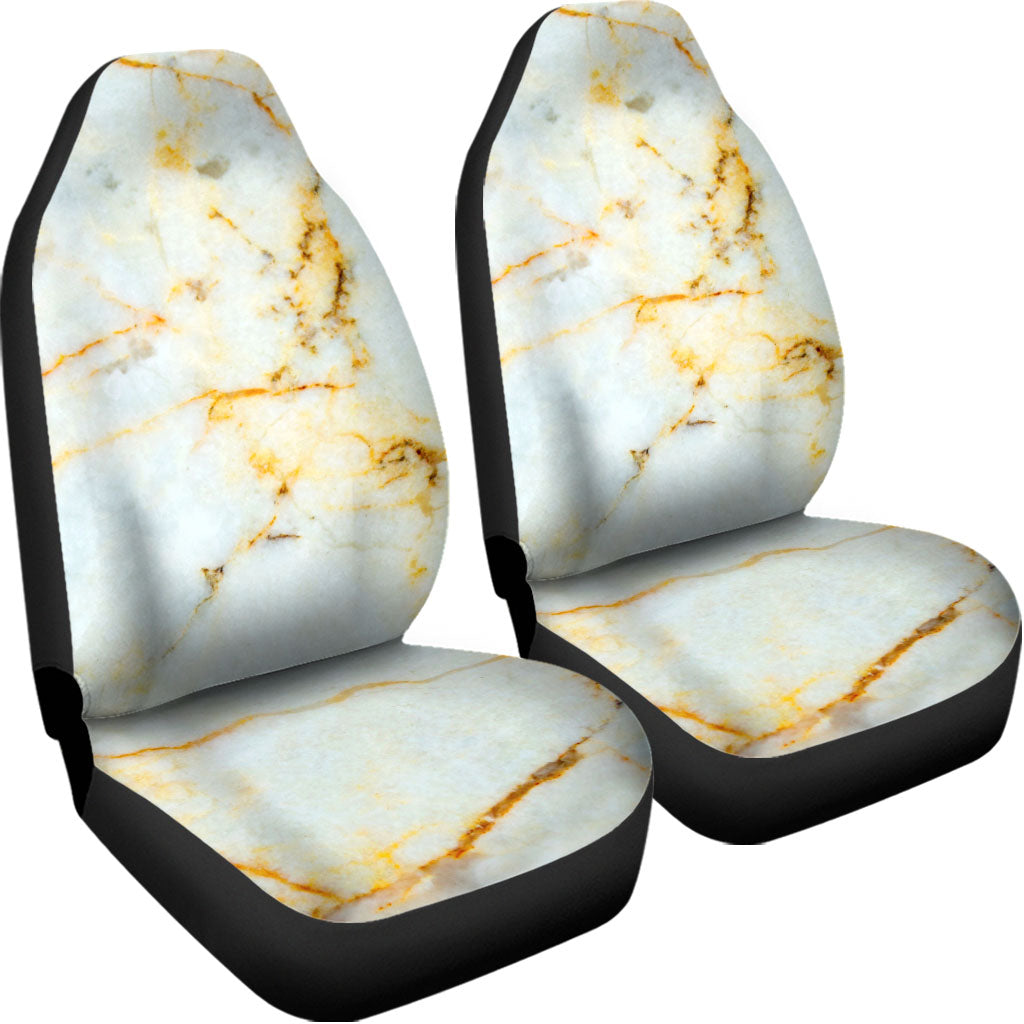 Natural Gold Marble Print Universal Fit Car Seat Covers