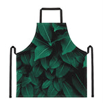 Natural Green Leaf Print Apron