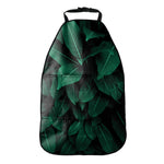 Natural Green Leaf Print Car Seat Organizers