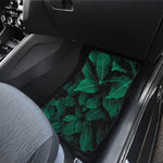 Natural Green Leaf Print Front Car Floor Mats