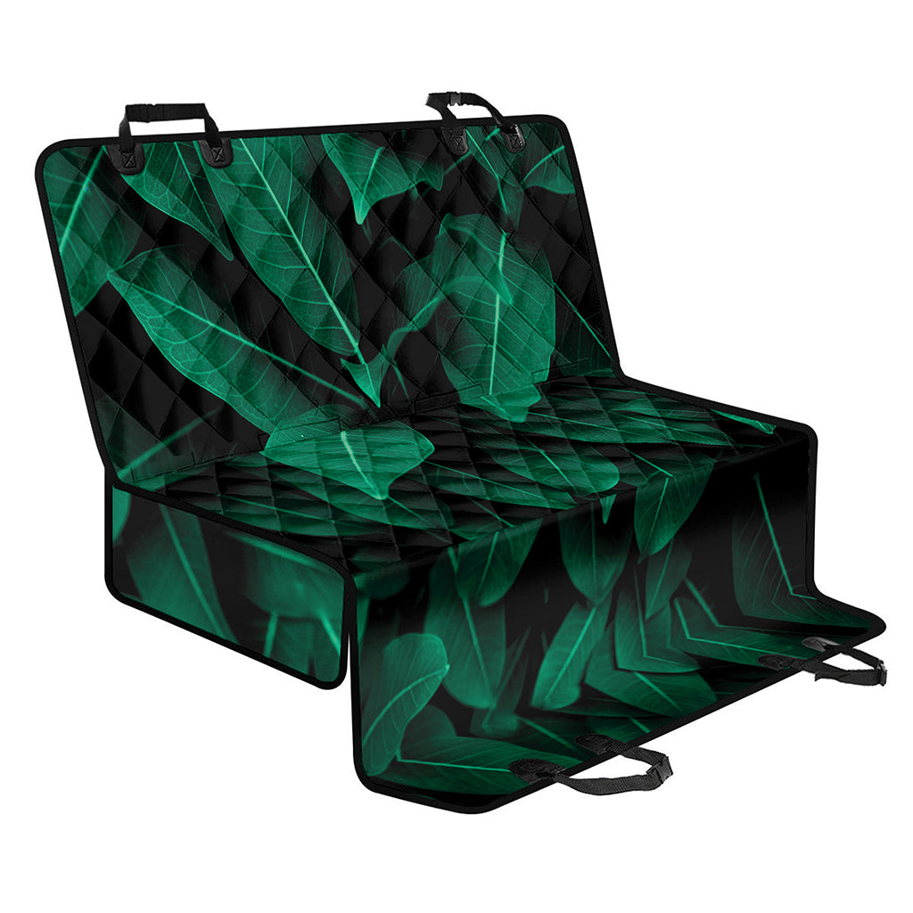 Natural Green Leaf Print Pet Car Back Seat Cover