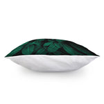 Natural Green Leaf Print Pillow Cover