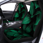 Natural Green Leaf Print Universal Fit Car Seat Covers