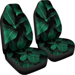 Natural Green Leaf Print Universal Fit Car Seat Covers