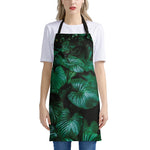 Natural Tropical Leaf Print Apron