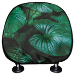 Natural Tropical Leaf Print Car Headrest Covers