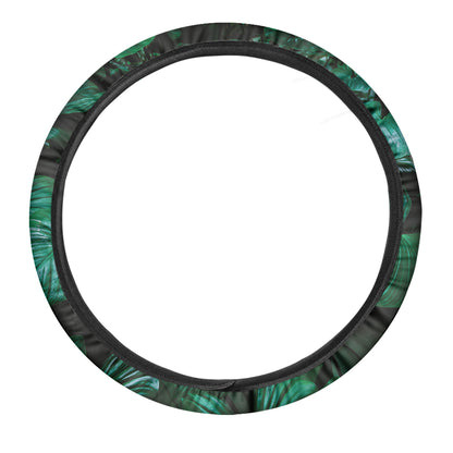 Natural Tropical Leaf Print Car Steering Wheel Cover
